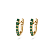 Emerald Hugger Earrings