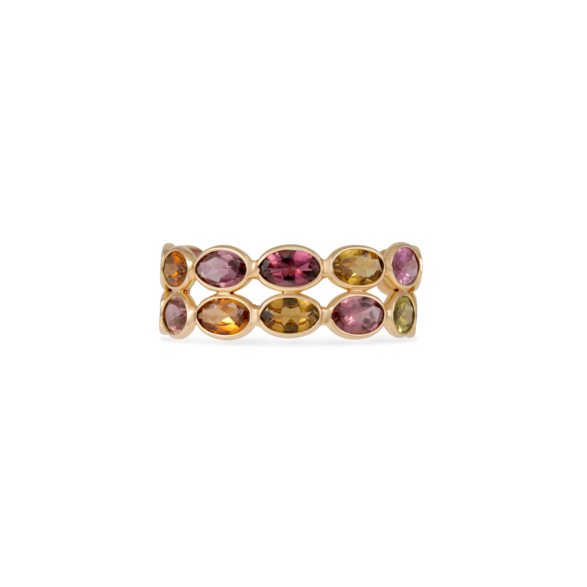 Tourmaline Double Oval Eternity Ring