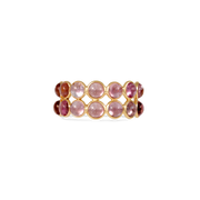 Tourmaline Baby Pink Double Ring