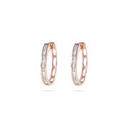 Diamond Medium Baguette Huggers Rose Gold