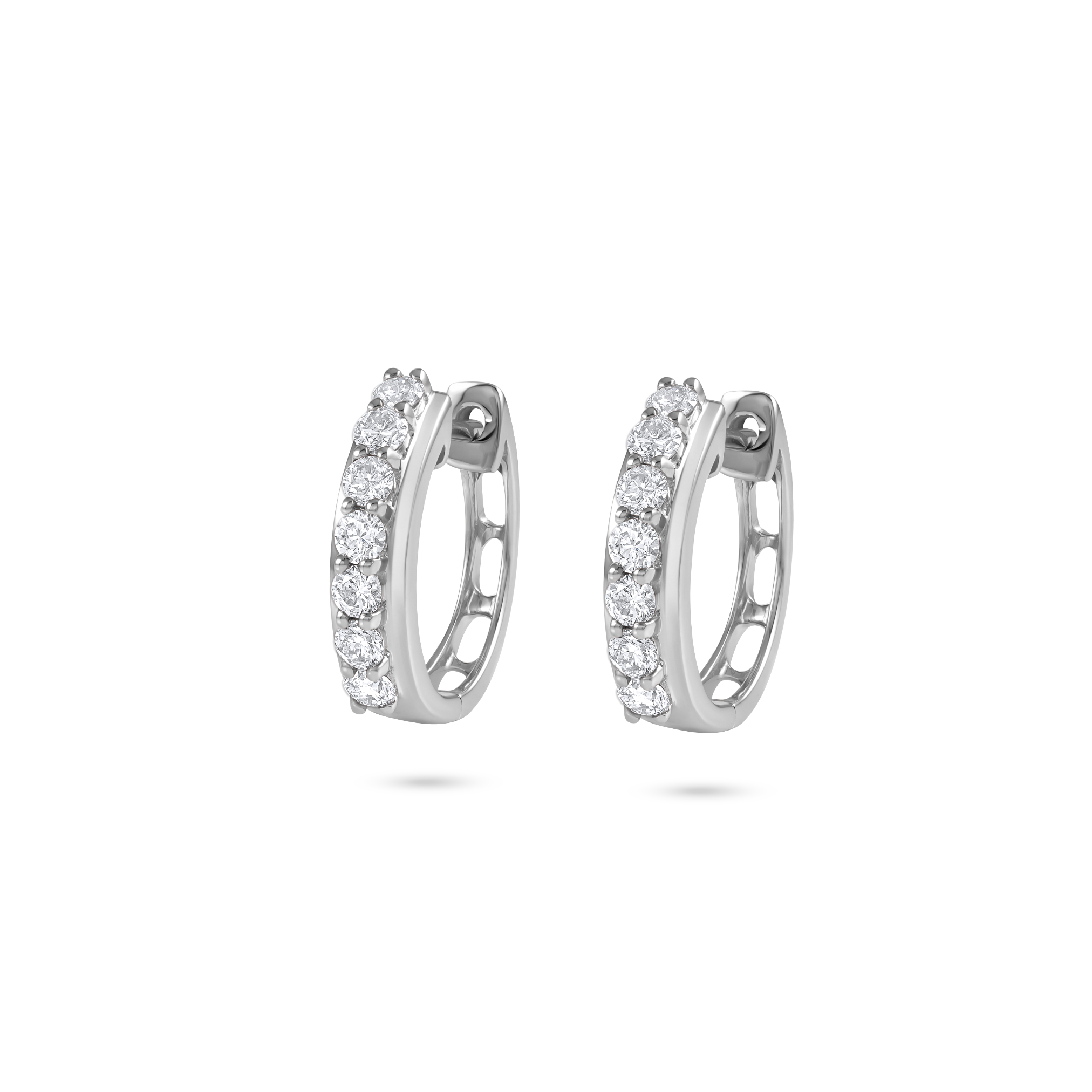 Diamond Huggers White Gold