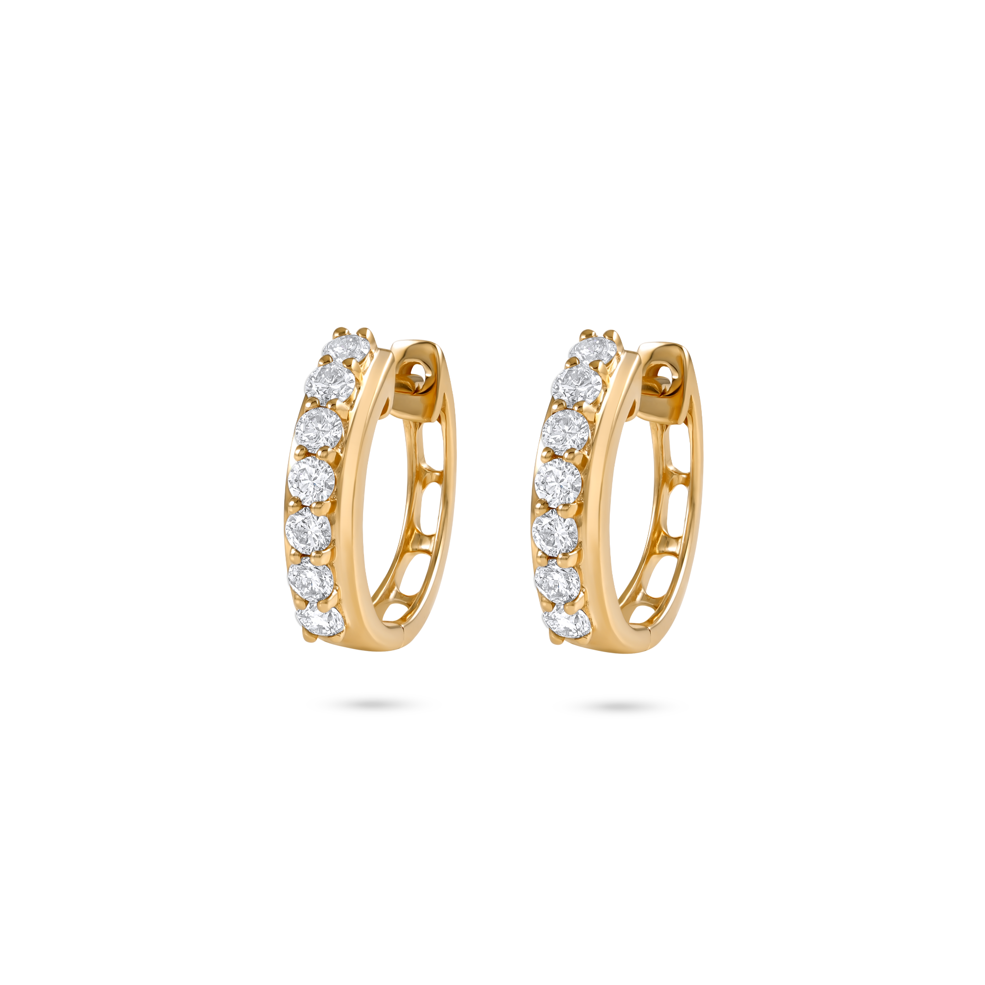 Diamond Huggers Yellow Gold