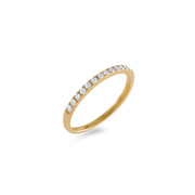 Diamond Classic Medium Half Eternity Yellow Gold