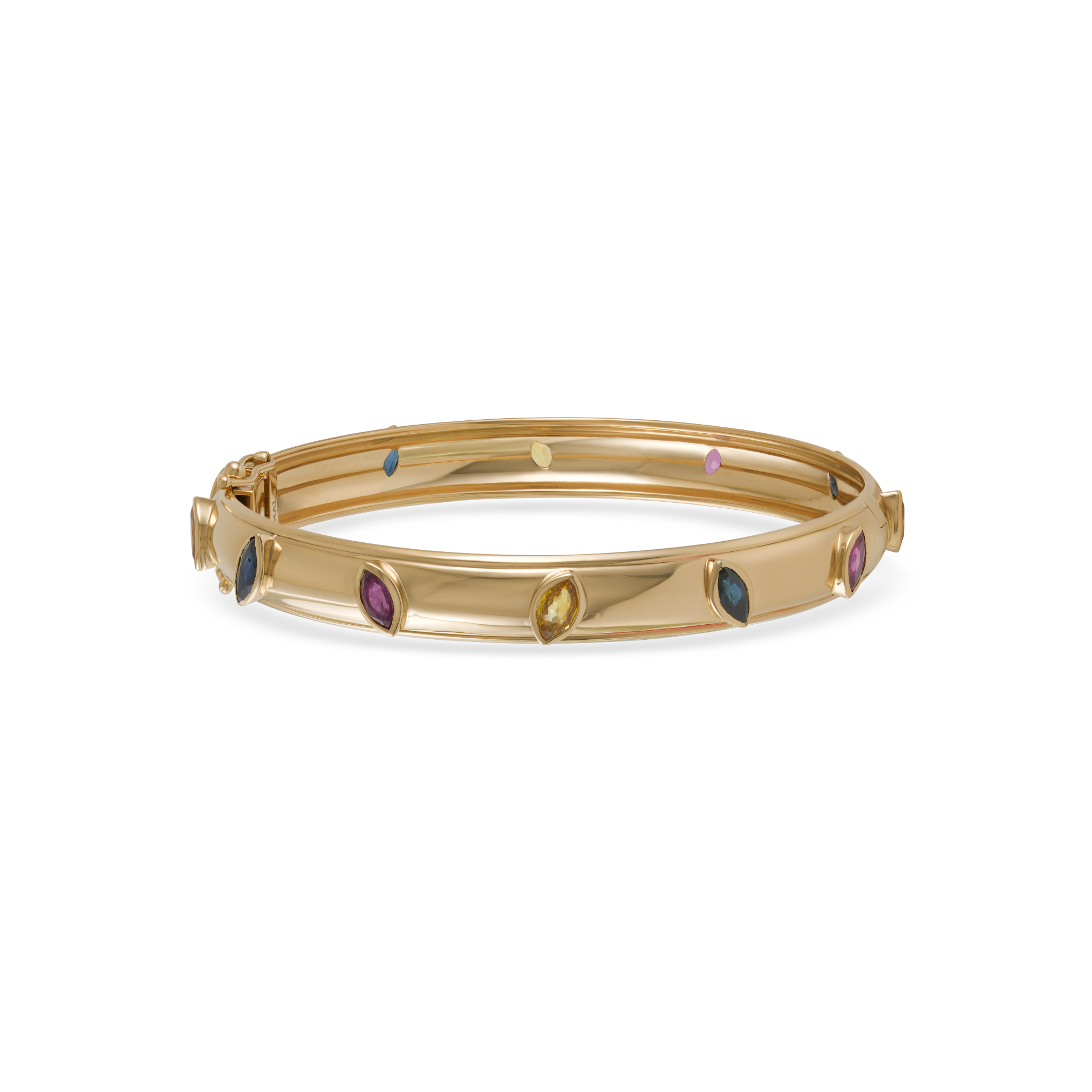 Retro Multi Sapphire Bangle