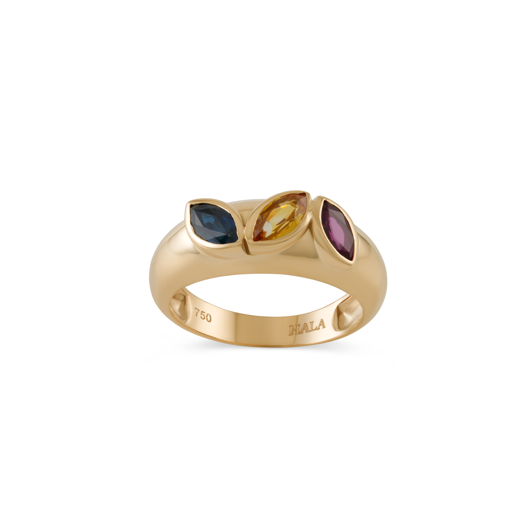 Retro Multi Sapphire Ring