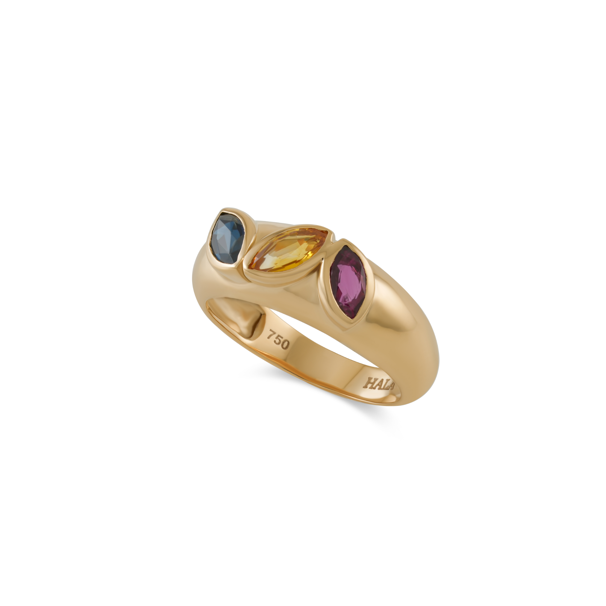 Retro Multi Sapphire Ring