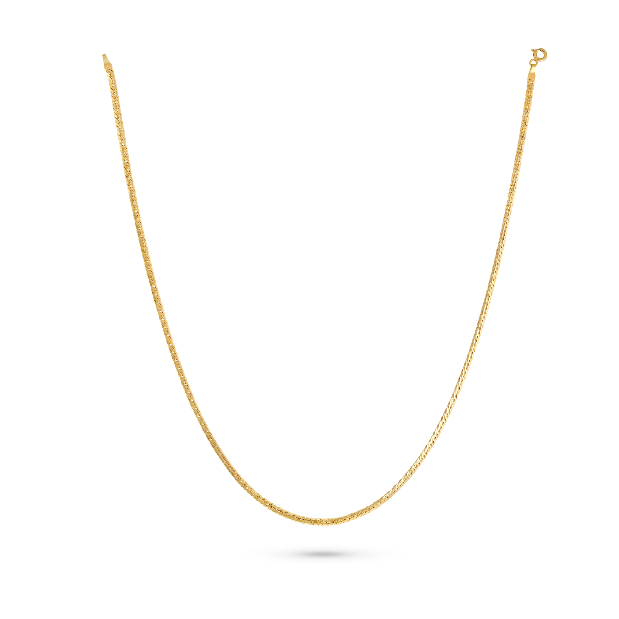 Gold Flat Medium Chain