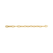 Engraved Gold Link Chain Bracelet