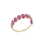 Ruby Semi Full Oval Eternity Ring